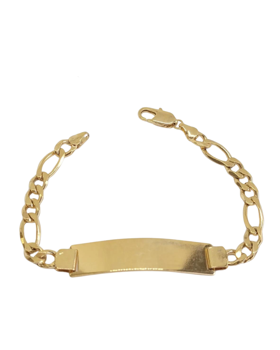 18k Figaro Link Men's Bracelet-Fantasy World Jewelry-DISTRICT 1