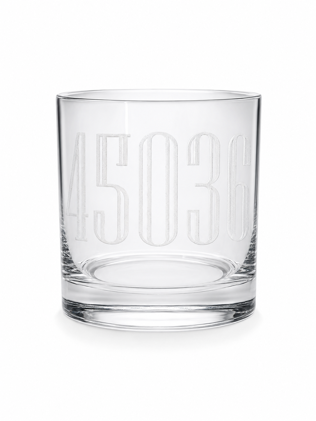 Zip Code Whiskey Glass