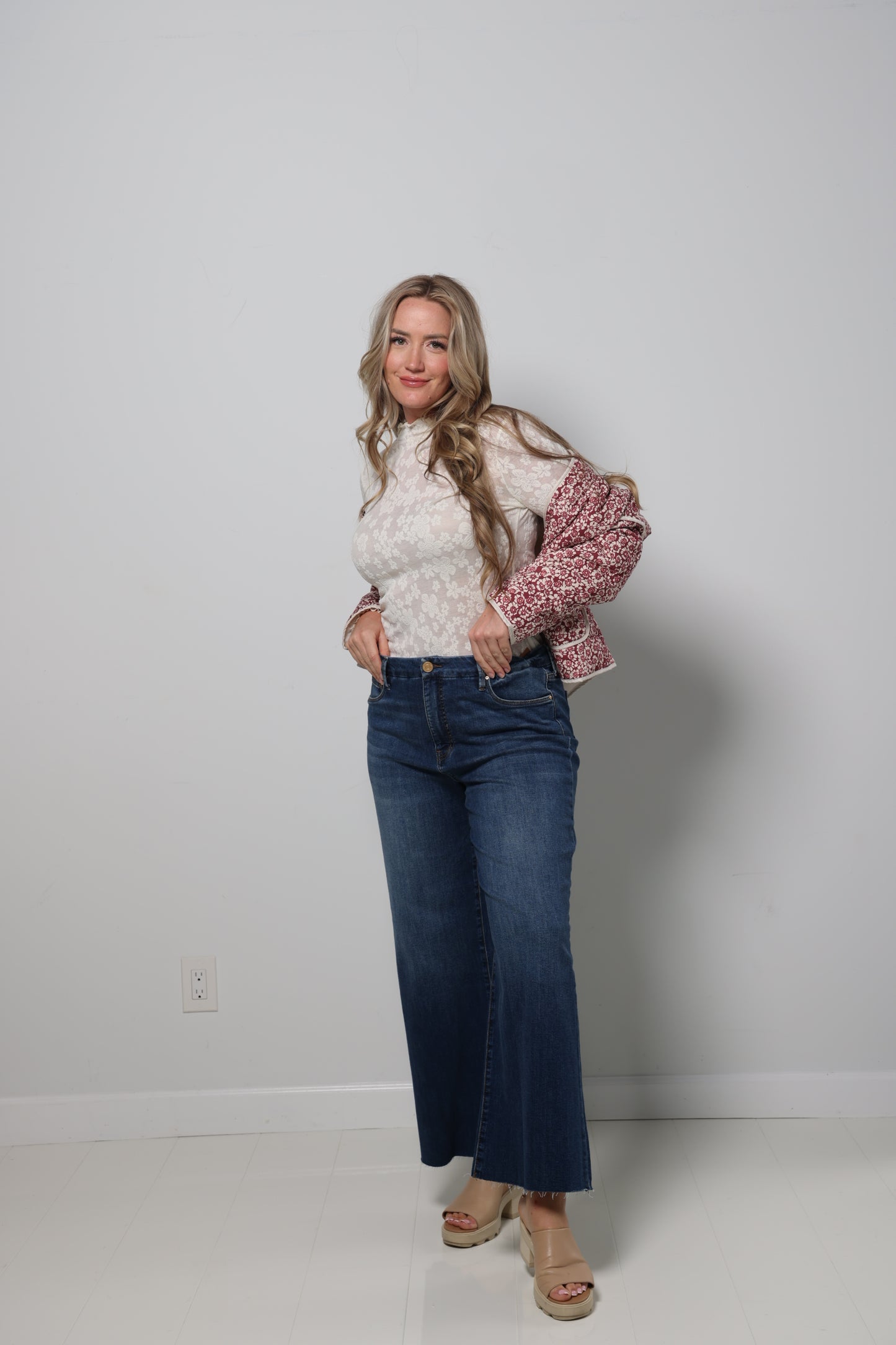 Sheer Floral Top