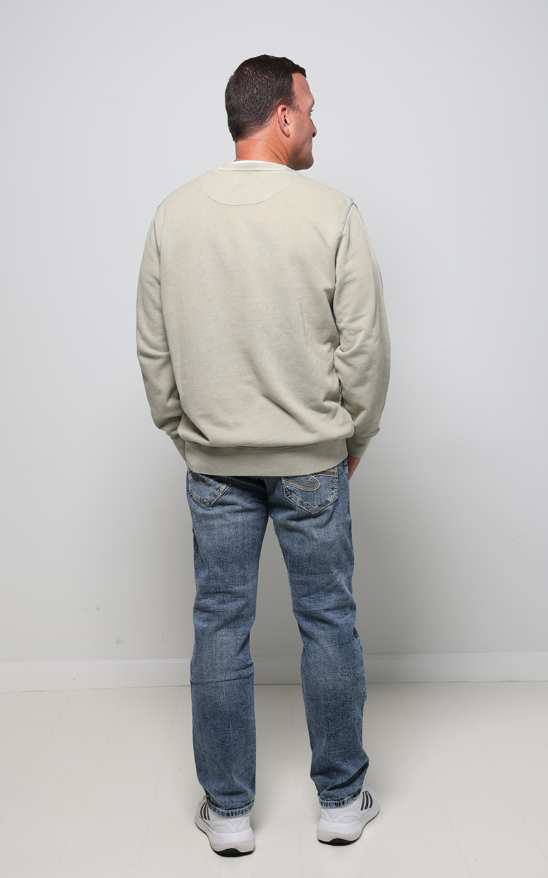 Sage Organic Cotton French Terry Crewneck Sweatshirt