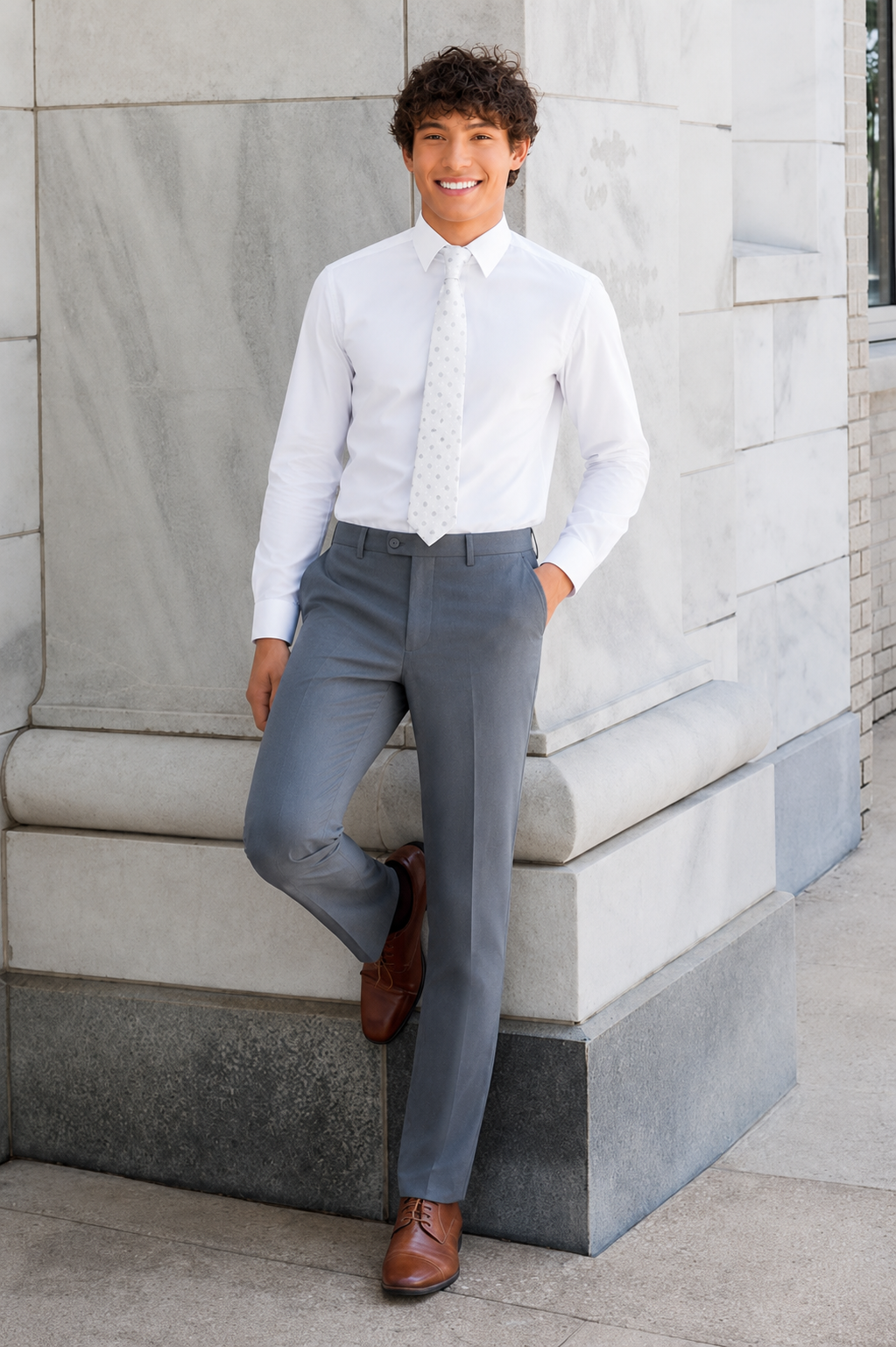 Metro Suit Pant - Slate Blue
