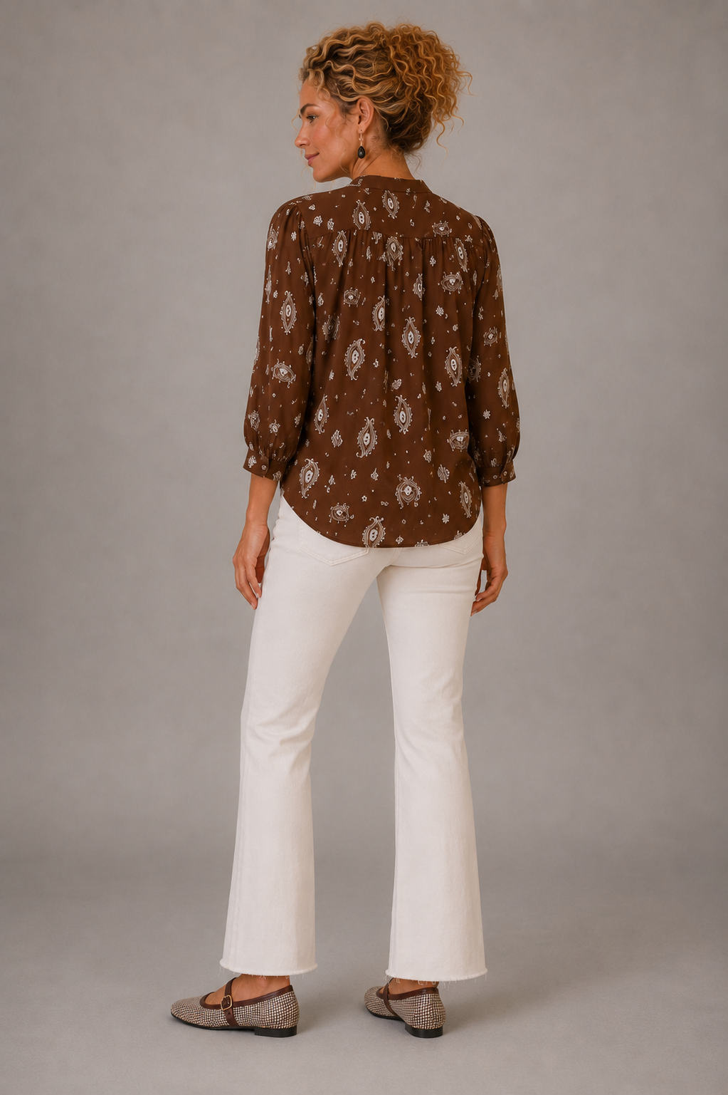 Printed Silk Viscose Shirt