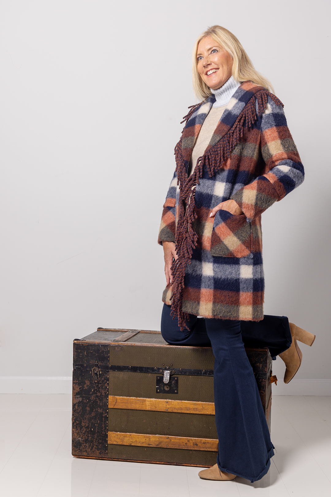 Kourtney Plaid Coat-210 RTW OUTERWEAR-FORMAL SOCIETY