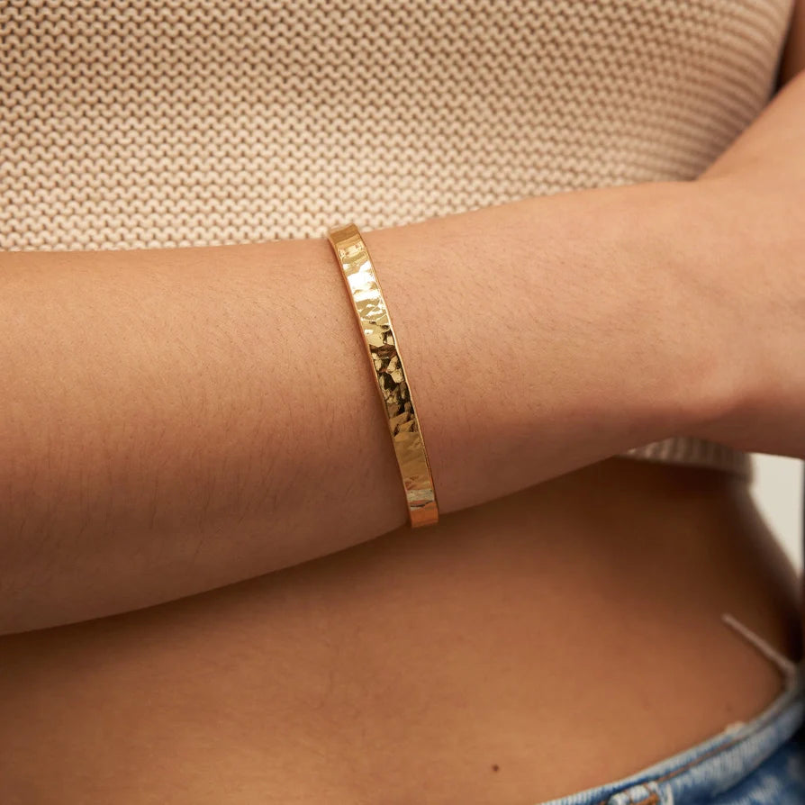18K Gold Warrior Bangle