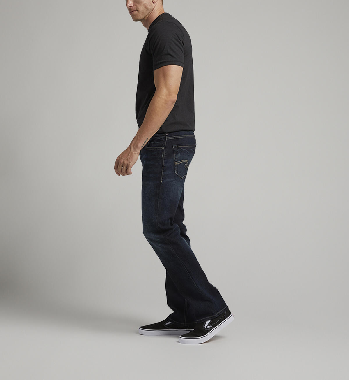 Allan Classic Fit Straight Leg Jeans-Silver Jean Co-DISTRICT 1