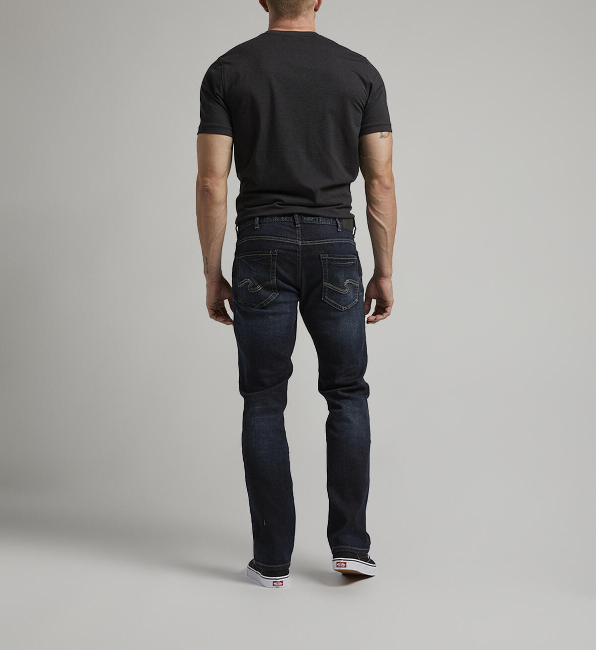 Allan Classic Fit Straight Leg Jeans-Silver Jean Co-DISTRICT 1