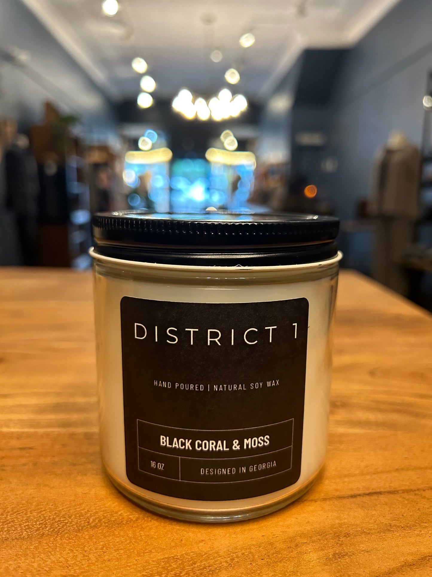 Black Coral & Moss Candle 16oz-Augusta Candle Co.-DISTRICT 1