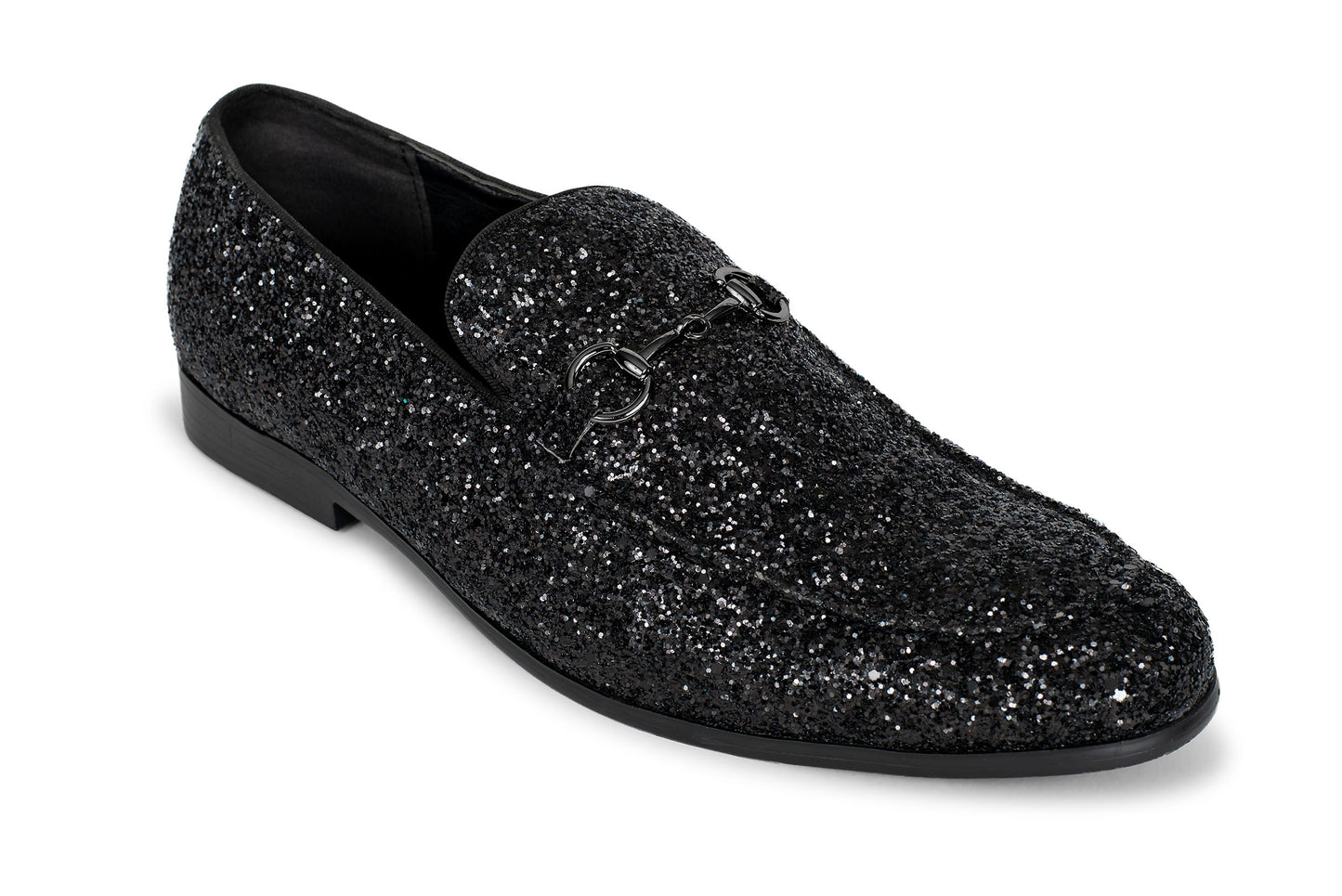 Black Sparkle Slip-On Shoe-JFW-DISTRICT 1