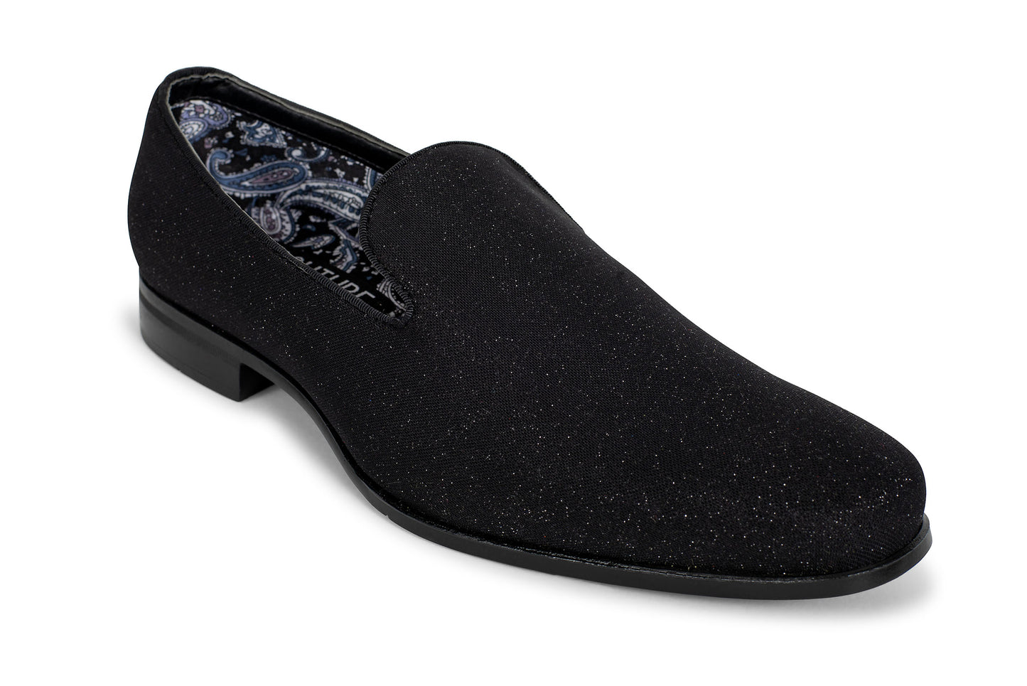 Black Subtle Sparkle Slip-On Shoe-JFW-DISTRICT 1
