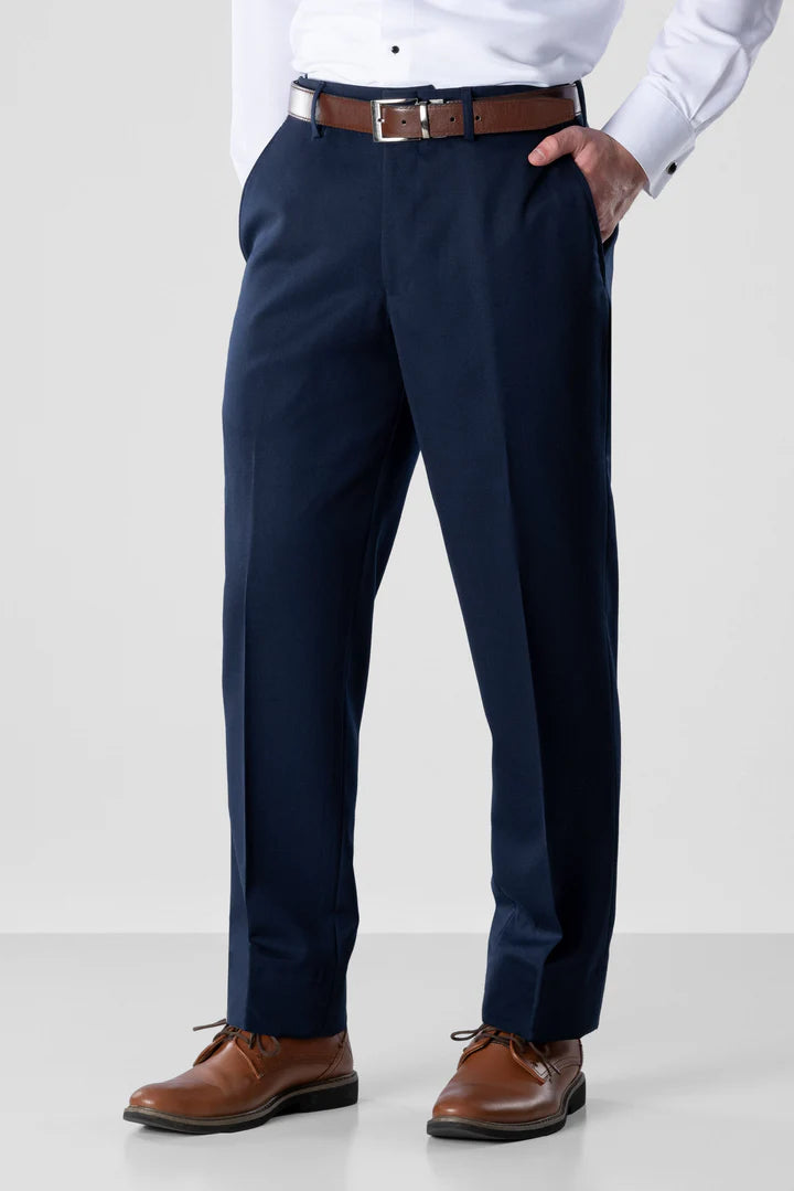 Blue Performance Strecth Suit Pant-JFW-DISTRICT 1
