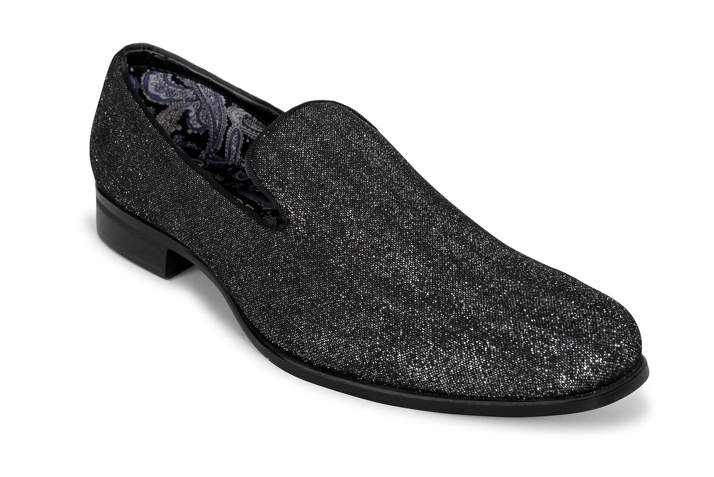 Charcoal Subtle Sparkle Slip-On Shoe-JFW-DISTRICT 1