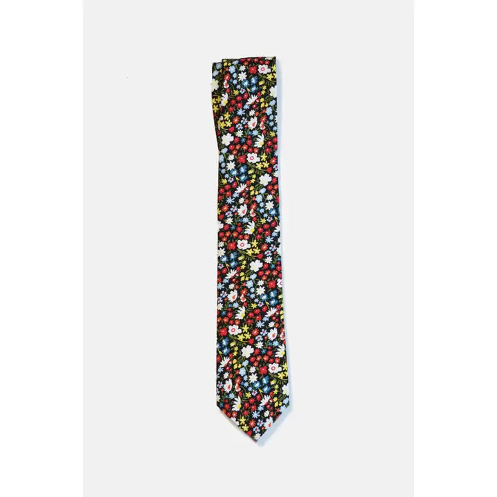 Garden Floral Tie-Curated Basics-DISTRICT 1