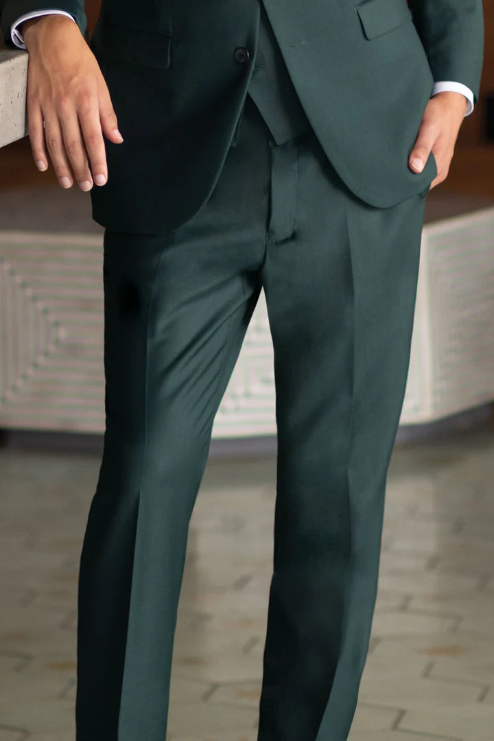 Hunter Green Slim Fit Suit Pant-JFW-DISTRICT 1