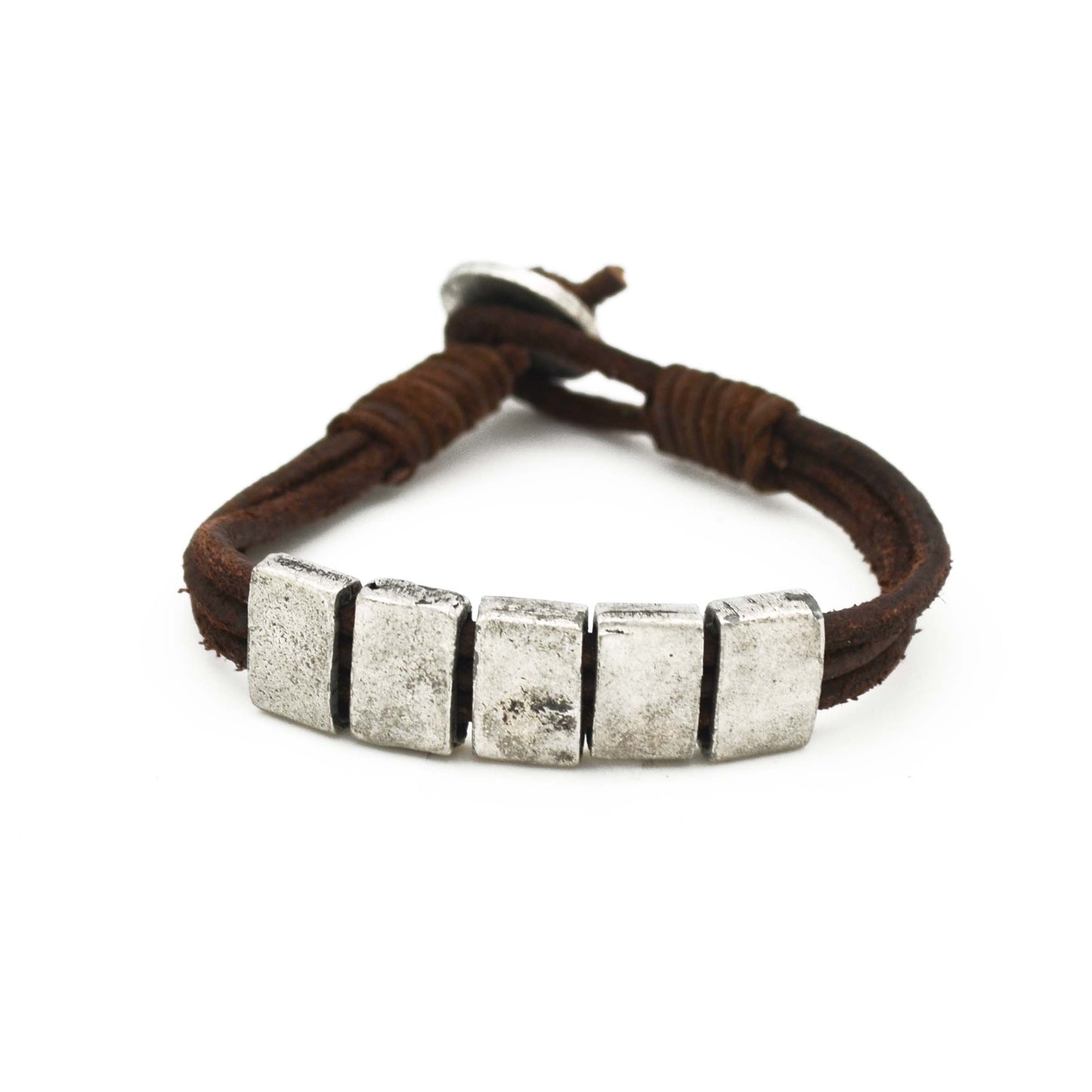 Leather Metal Bracelet-Anju-DISTRICT 1