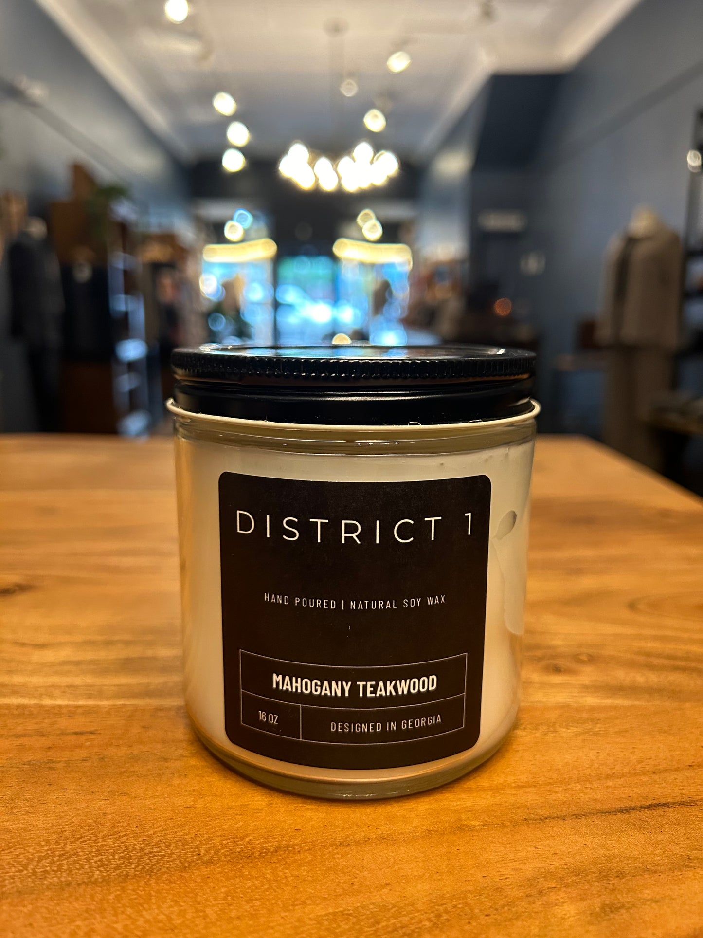 Mahogany Teakwood Candle 8oz-Augusta Candle Co.-DISTRICT 1