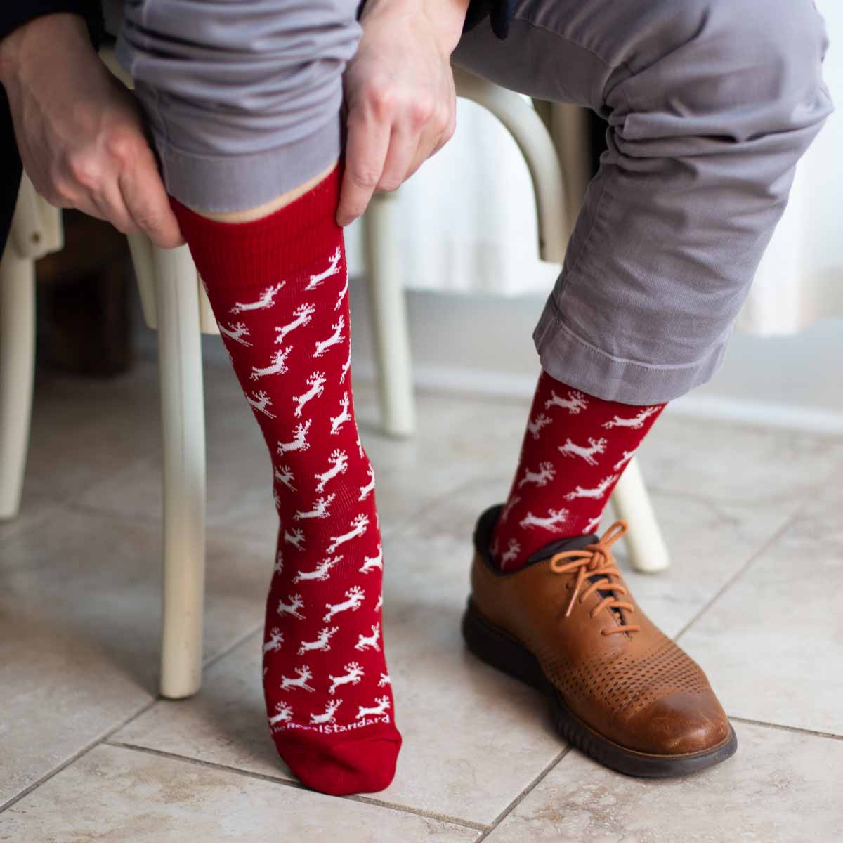 Men's Leaping Deer Socks-The Royal Standard-DISTRICT 1