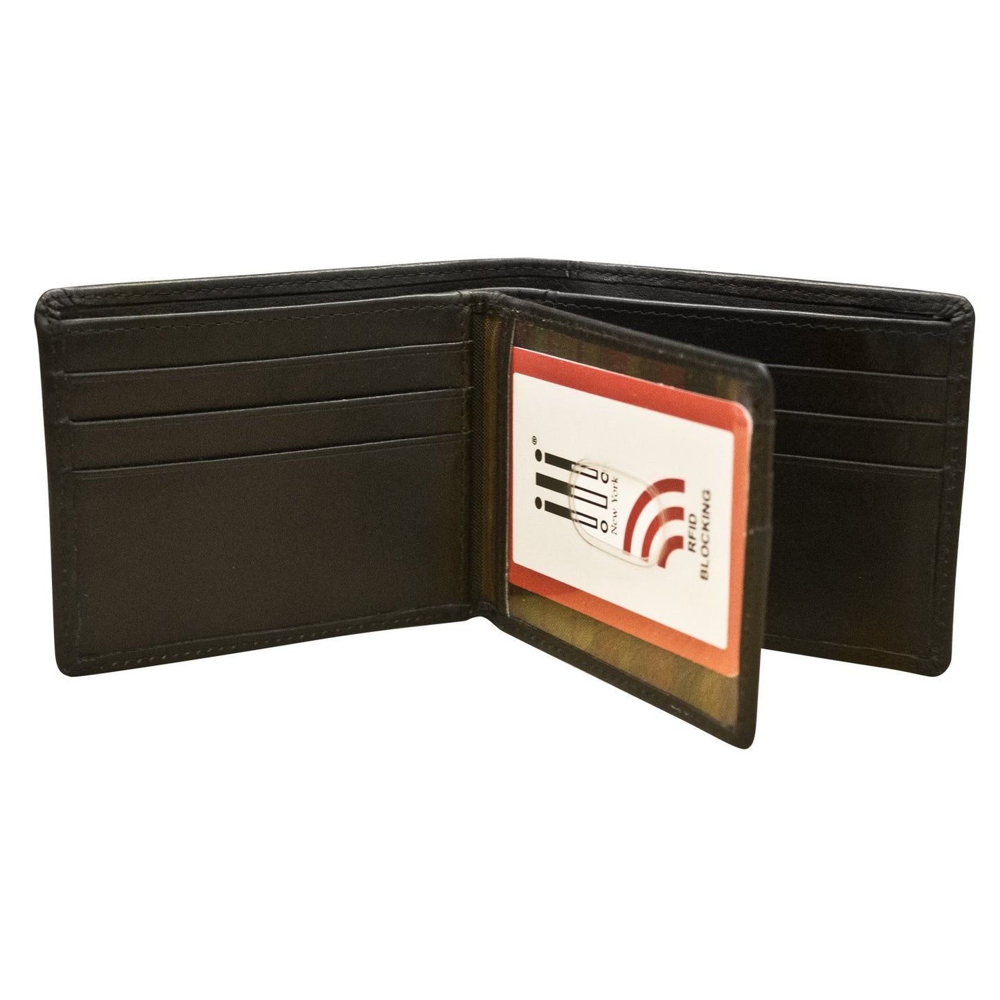 Men's Wallet Bifold with Center Flip-ILI New York-DISTRICT 1