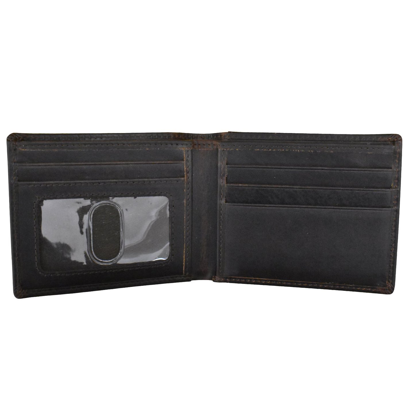 Men's Wallet Bifold with I.D. - Chocolate-ILI New York-DISTRICT 1