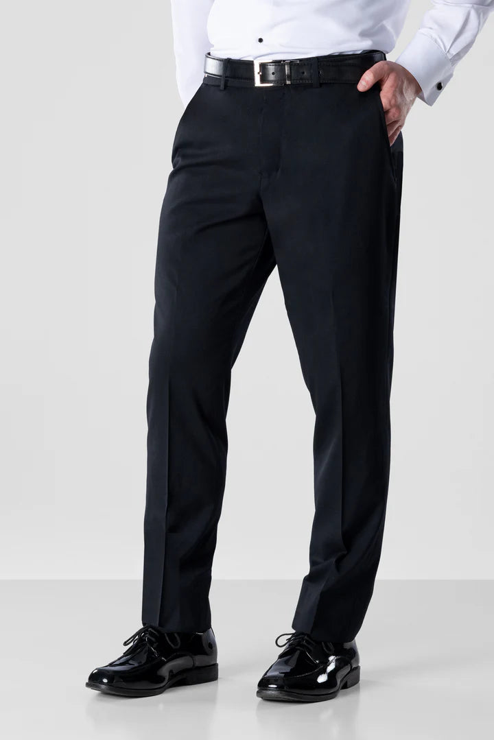 Michael Kors Black Performance Tuxedo Pant-JFW-DISTRICT 1