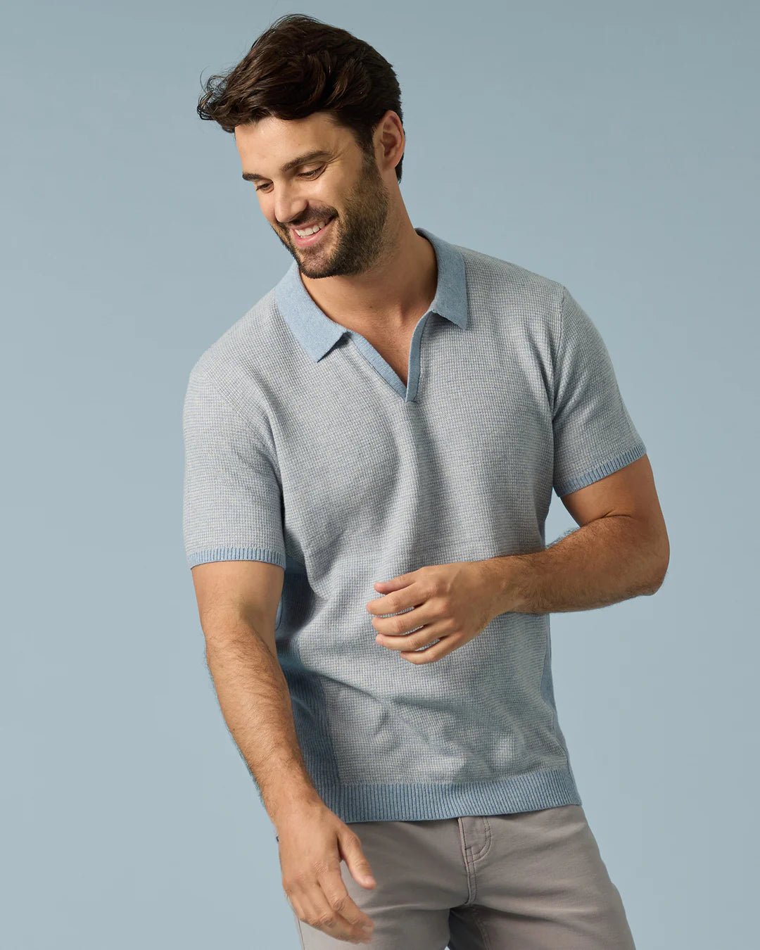 Northpoint Sweater Polo-Flag & Anthem-DISTRICT 1