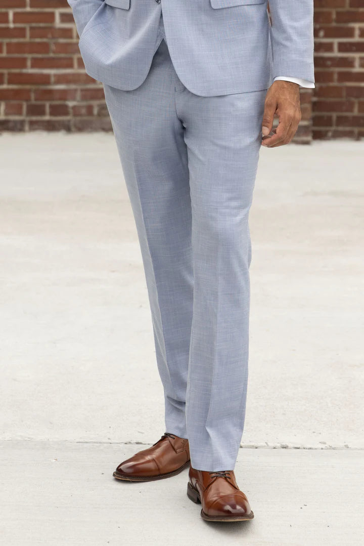 Oxford Blue Slim Fit Suit Pant-JFW-DISTRICT 1