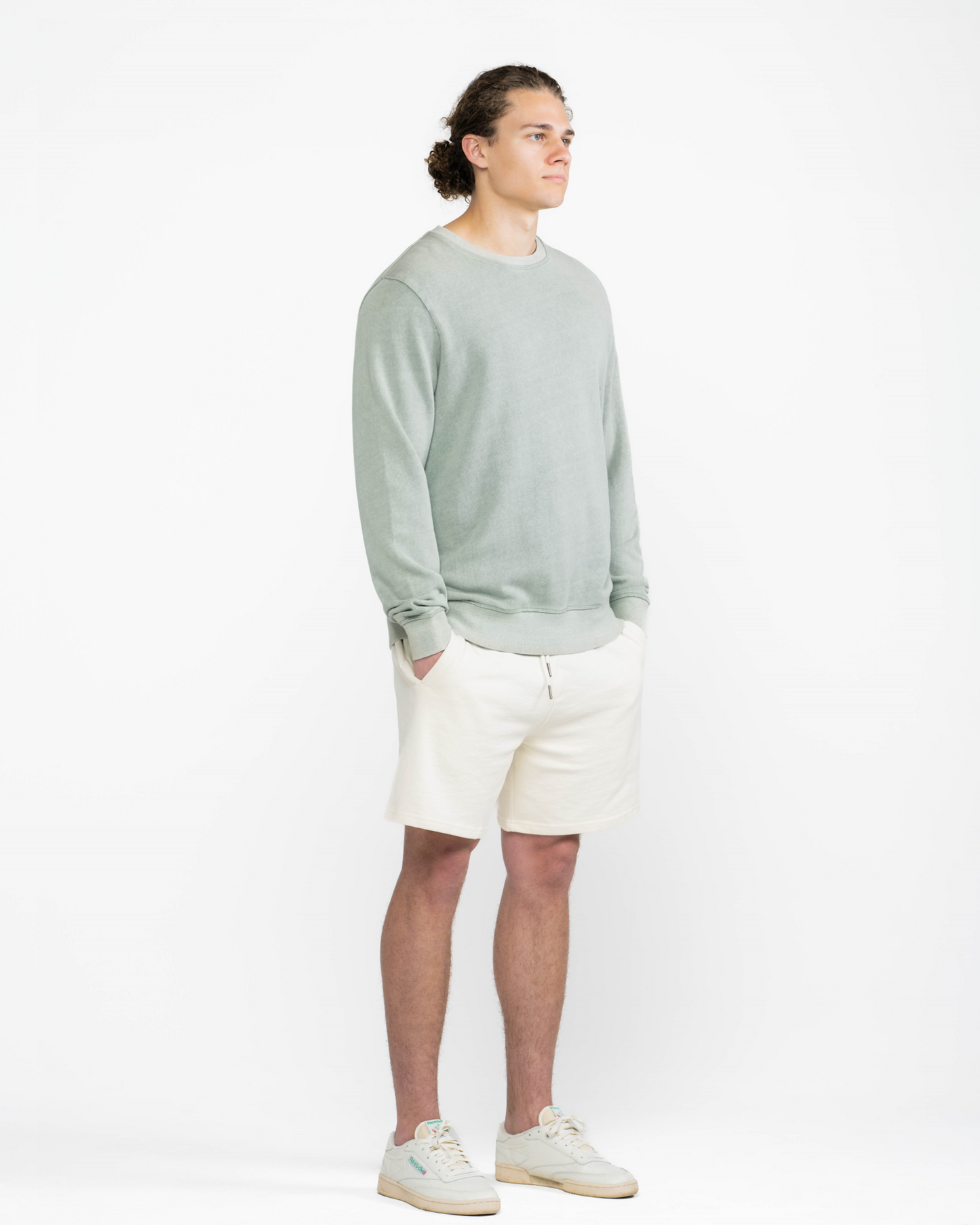Sage Organic Cotton French Terry Crewneck Sweatshirt-DISTRICT 1-DISTRICT 1