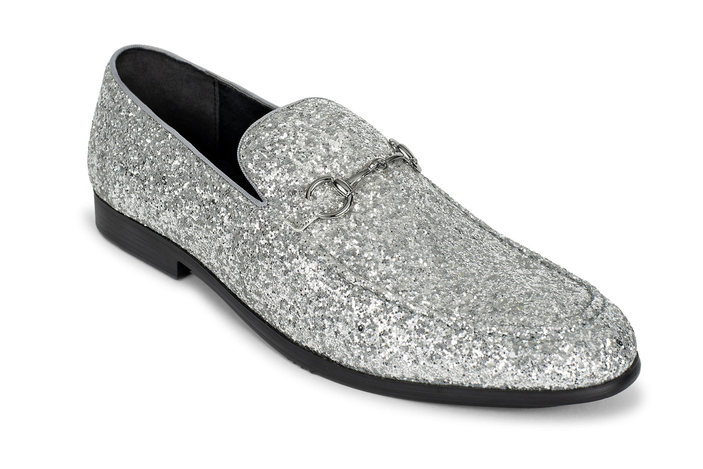 Silver Sparkle Slip-On Shoe-JFW-DISTRICT 1