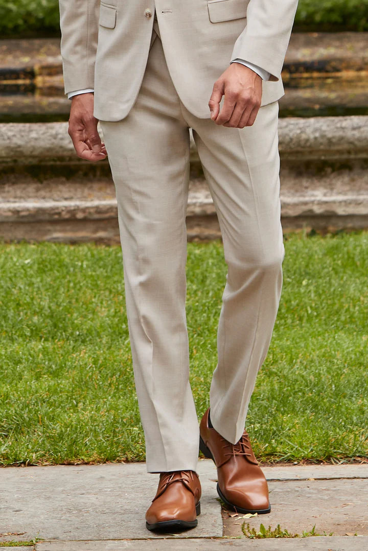 Tan Slim Fit Suit Pant-JFW-DISTRICT 1