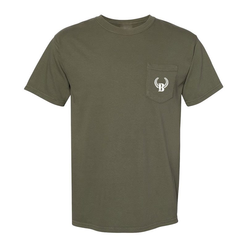 Turkey Tails Pocket T-Shirt-Buck Shot Apparel-DISTRICT 1