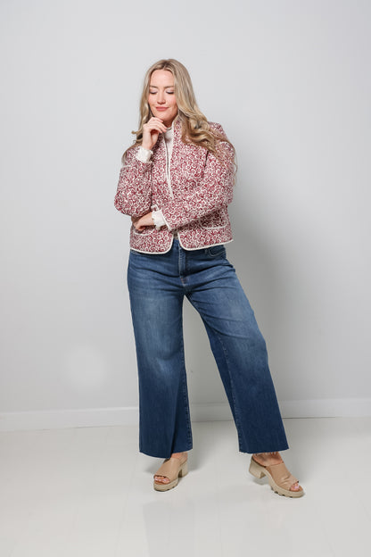 Quilted Floral Jacket