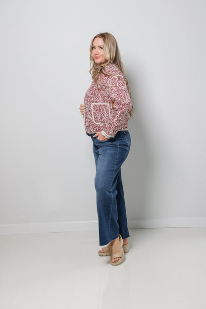 Quilted Floral Jacket