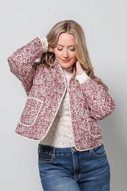 Quilted Floral Jacket