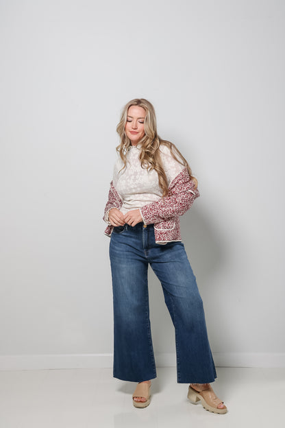 Quilted Floral Jacket