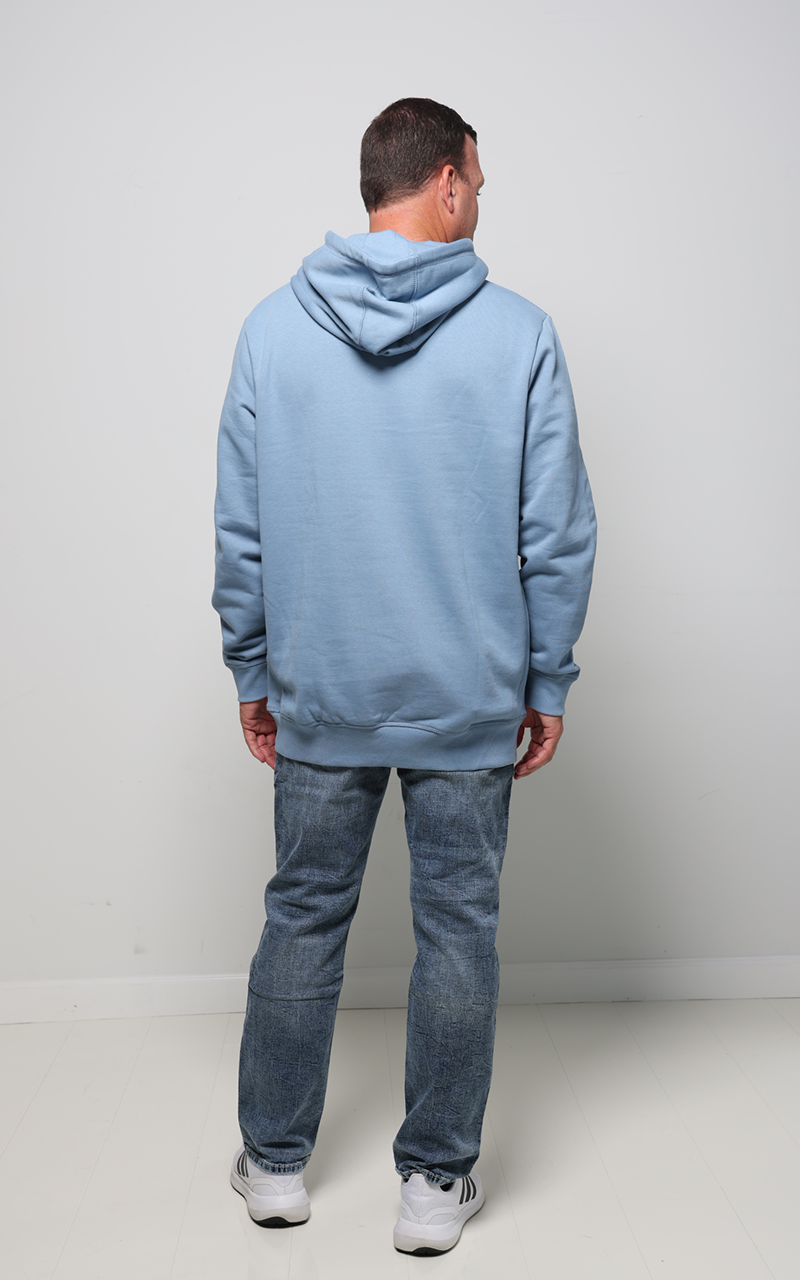 Cloudy Blue Organic Cotton Hooded Sweatshirt