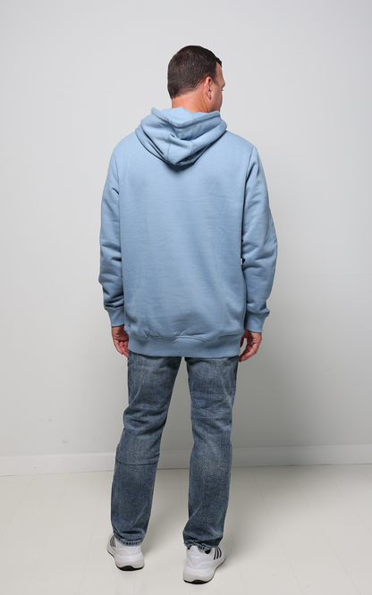 Cloudy Blue Organic Cotton Hooded Sweatshirt