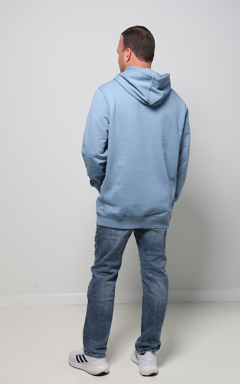 Cloudy Blue Organic Cotton Hooded Sweatshirt