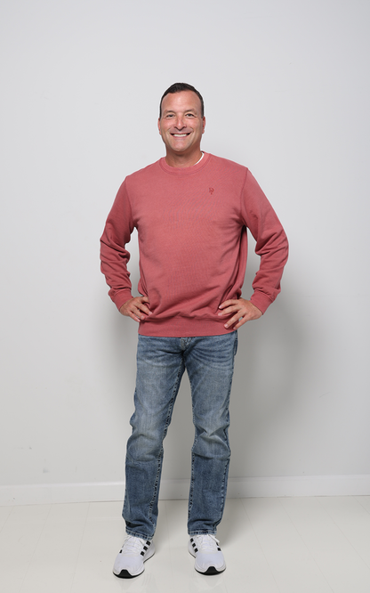 Rosewood Organic Cotton French Terry Crewneck Sweatshirt