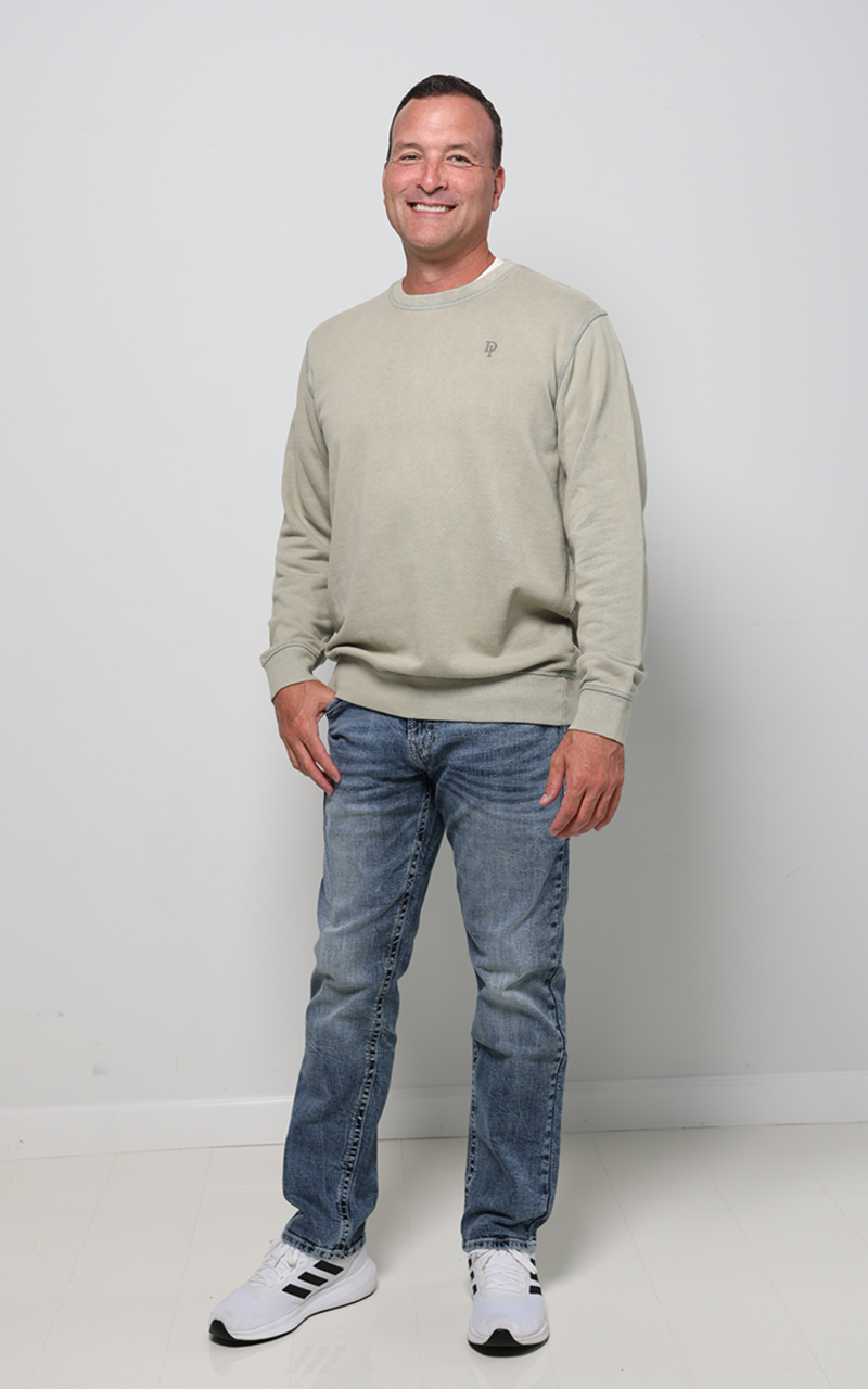Sage Organic Cotton French Terry Crewneck Sweatshirt
