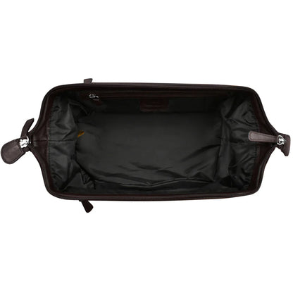 Framed Toiletry Bag - Brown