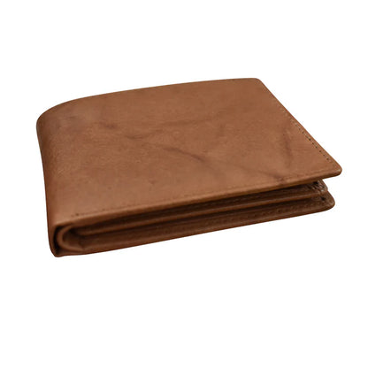 Men's Wallet Bifold with Left Flip - Antique Saddle
