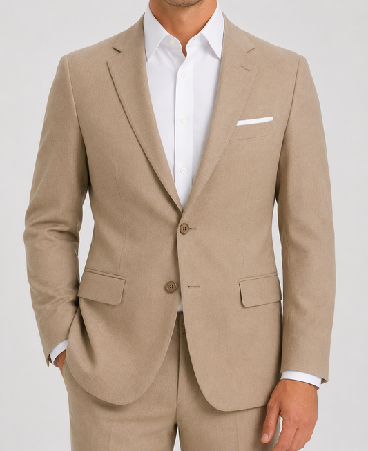 Metro Suit Jacket - Camel