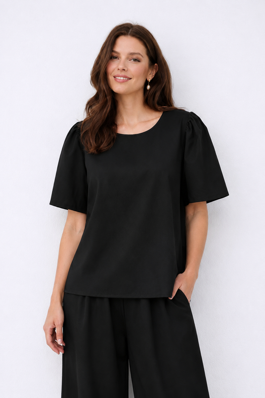 Adele Premium Cotton Poplin Top