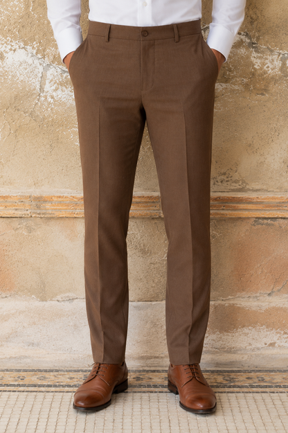 Metro Suit Pant- Cocoa