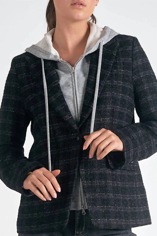 Hooded Blazer Jacket