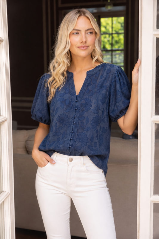 Button Down Floral Top
