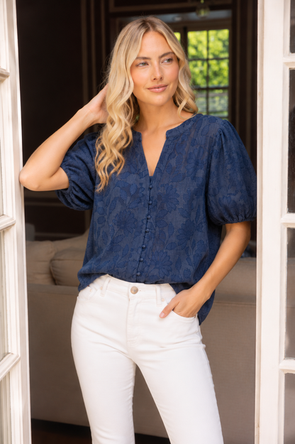 Button Down Floral Top