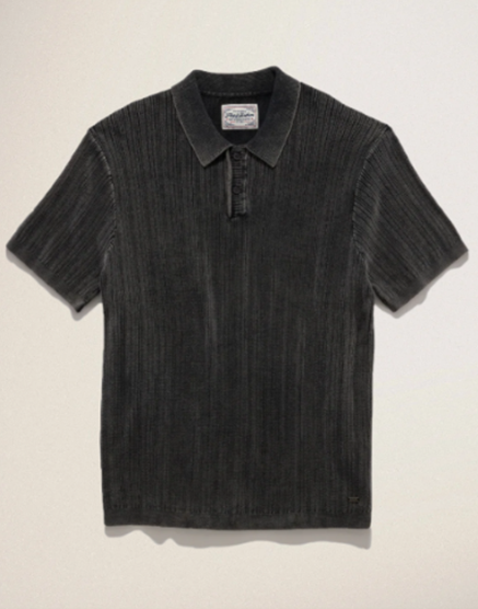 GAFFNEY VINTAGE WASHED SWEATER POLO
