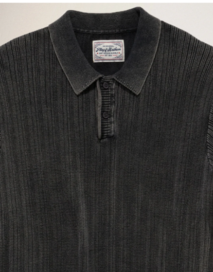 GAFFNEY VINTAGE WASHED SWEATER POLO