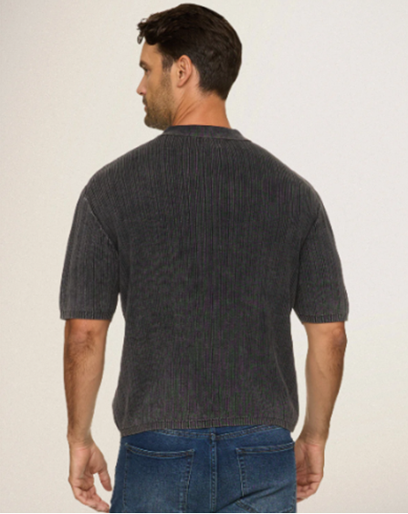 GAFFNEY VINTAGE WASHED SWEATER POLO