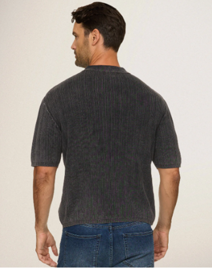 GAFFNEY VINTAGE WASHED SWEATER POLO